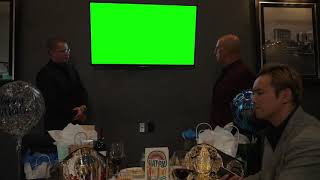 Kazuchika Okada turns off the TV green screen