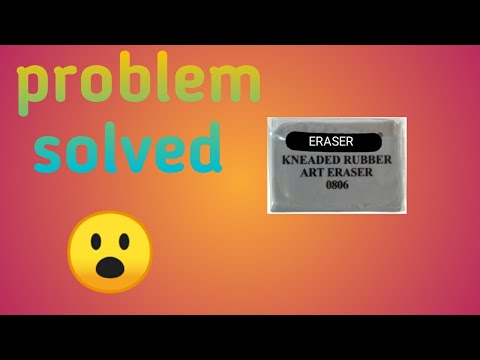 how to make kneaded eraser harder to softer😇