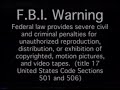 Safety 4 Kids Ad For More Videos And FBI Warning 2000