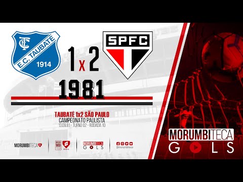 Taubaté 1x2 São Paulo - Paulista 1981 - Turno 02 - rodada 10 - 13/09/1981