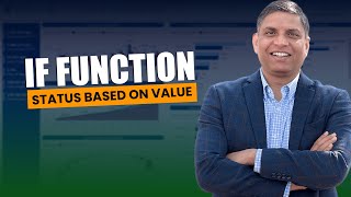 Download the video "IF Function - Status based on value."