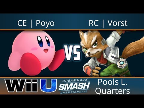 Dreamhack Atlanta 2017 - CE | Poyo (Kirby) vs RC | Vorst (Fox) - Smash 4 Pools Losers Quarters