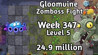 PVZ2-Arena Gloomvine Vs Zomboss Fight 24.9 m Week 347 Low Level Strategy Season 71