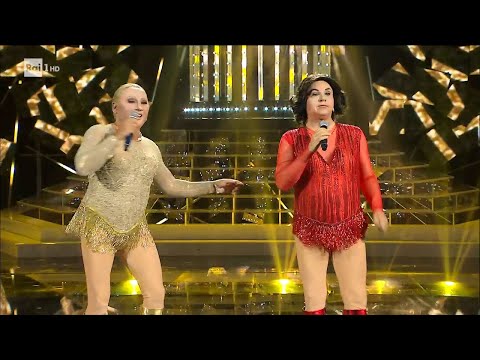 Francesco Paolantoni e Gabriele Cirilli - Loretta e Daniela Goggi cantano "Domani" - 11/11/2022