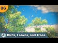 Adding flying birds, falling leaves, and trees with rustling leaves to our Unreal project - PT 06