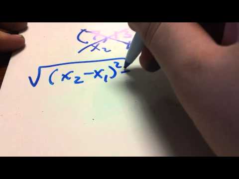 Math Tutorial - Finding the Distance between and End Point and Midpoint