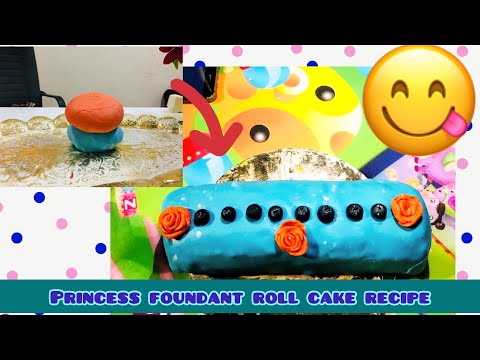 Swedish princess roll cake l with blueberry l super soft easy cake l Naishu kitchen l