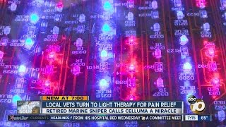 Local military veterans turn to light therapy for pain relief