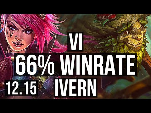 VI vs IVERN (JNG) | Rank 2 Vi, 66% winrate, 12/2/2, Legendary | TR Grandmaster | 12.15
