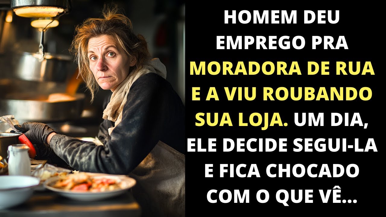 Homem dá emprego a moradora de rua, mas vê ela roubando sua lanchonete. Um dia, ele decide segui-la