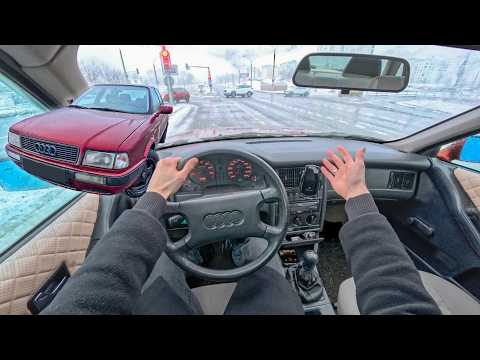 1994 Audi 80 B4 2.0 (115 hp) - Strong people's car POV Drive