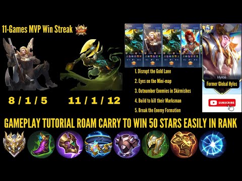 WIN YOUR FIRST 50 STARS EASILY | TUTORIAL FOR SOLO QUEUE USING HYLOS OR HILDA AS TANK ROAM TO CARRY