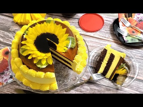 Sunflower Jelly Art Cake Topper - Gelatin Art