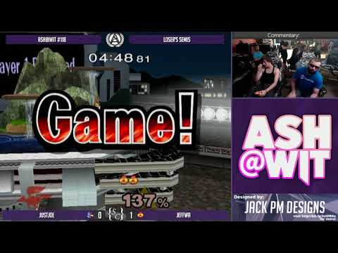 JustJoe (Falco) vs Jeffwa (Sheik) - ASH@WIT #118 Melee Loser's Semis