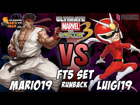 UMVC3 Parsec FT5 Set Runback - Mario19 VS Luigi19