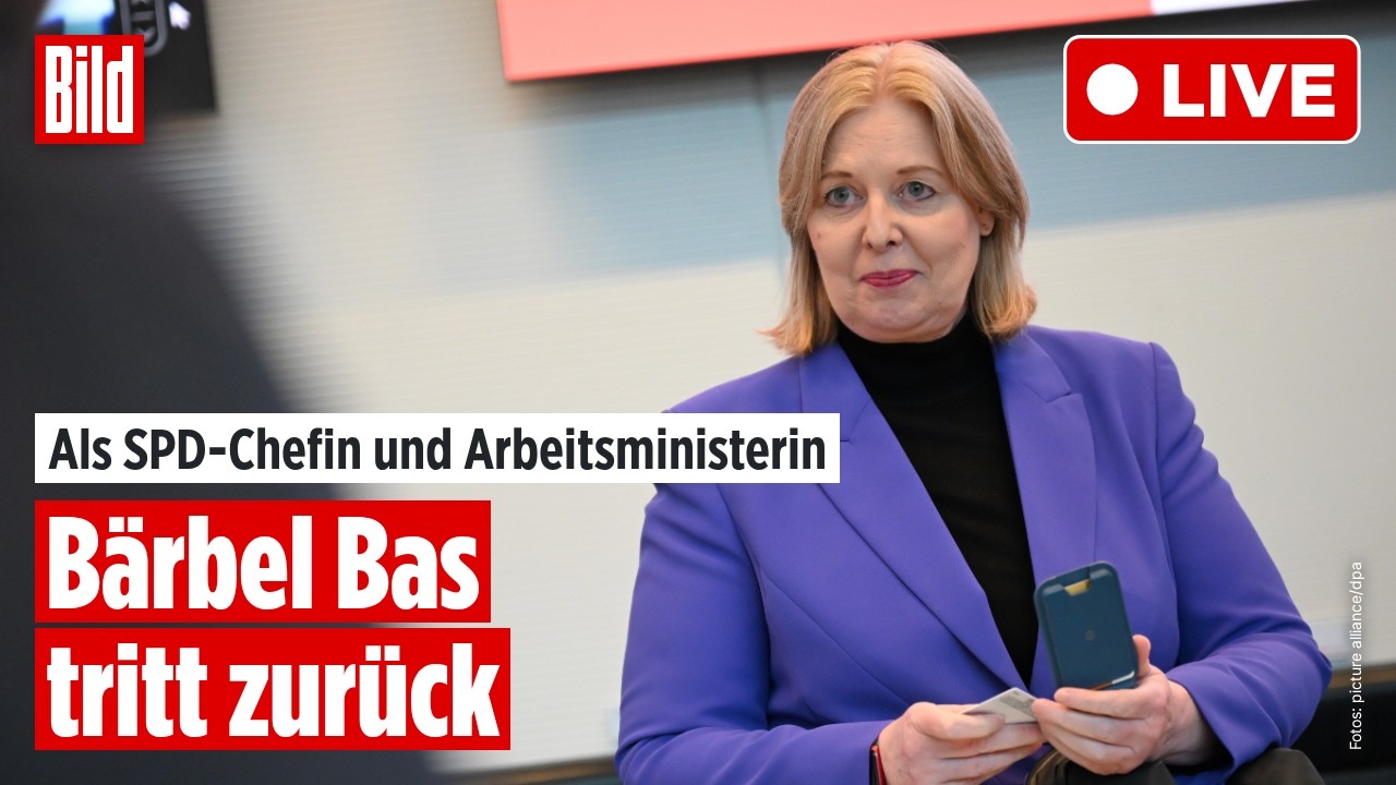 🔴 KLINGBEIL REAGIERT: Bärbel Bas tritt als SPD-Chefin und Arbeitsministerin zurück | LIVE