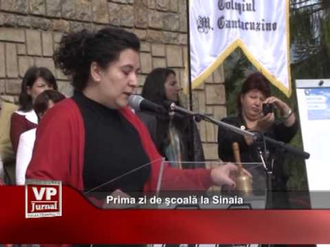 Prima zi de şcoală la Sinaia