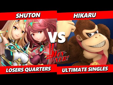 Winner! 20 Top 8 - Shuton (Pyra Mythra) Vs. HIKARU (Donkey Kong) SSBU Ultimate Tournament