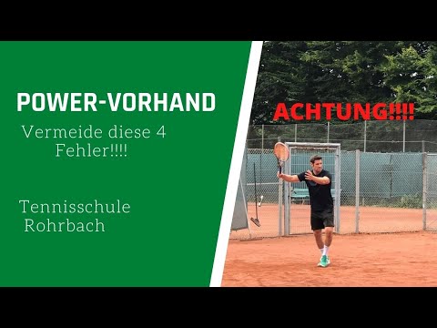 Vermeide diese 4 Fehler bei der Vorhand!