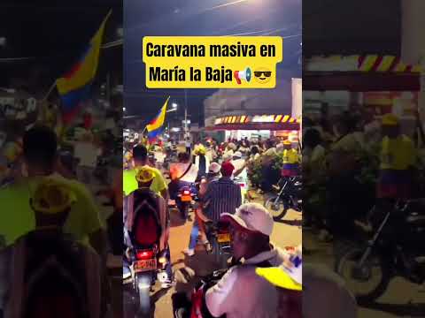 🚗💥 ¡LOCURA en María La Baja! Multitudinaria caravana por Iván Cepeda 🇨🇴