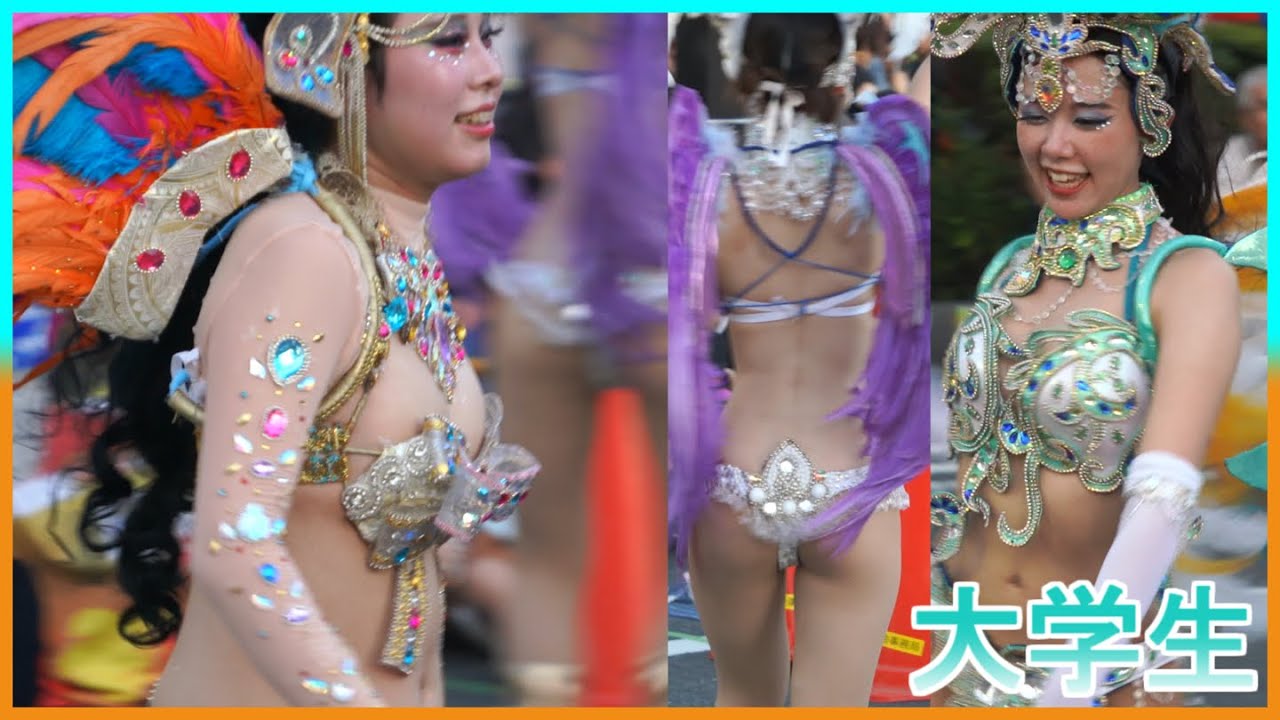 4K 大学生 ウニアン サンバカーニバル 美人 可愛い 花小金井 2025 Samba 