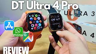 REVIEW: DT Ultra 4 Pro - $50 Budget Smartwatch with Google Maps, WhatsApp, MP3 Player | What's New?