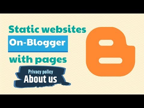 Run Static websites On Blogger with Privacy policy and About us pages - The Nitesh Arya