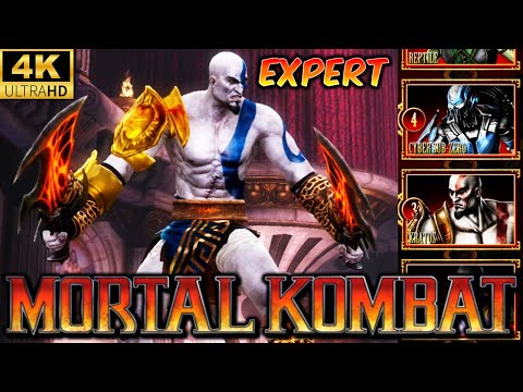 MK9 *KRATOS* EXPERT ARCADE LADDER GAMEPLAY!! (NO LOSSES) 4K 60 FPS (MORTAL KOMBAT 9 2011) 2026