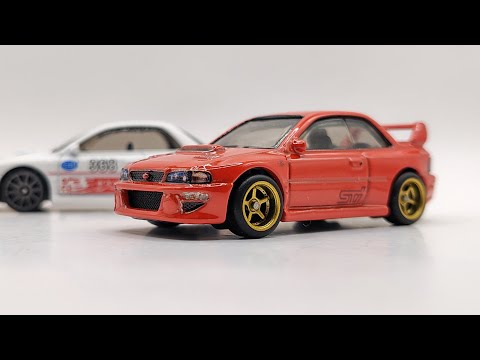 Hot Wheels Subaru Impreza WRX STi 22B Custom - Recolor, Wheels, Waterslides & Hand Drawn Details