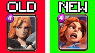 ALL CLASH ROYALE REMODELS ~ OLD vs NEW
