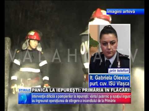 PANICĂ LA IEPUREŞTI: PRIMĂRIA ÎN FLĂCĂRI!