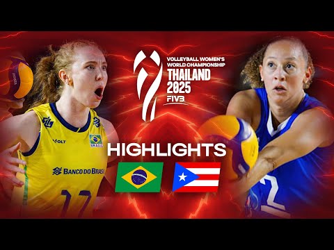 Brazil 🇧🇷 vs. Puerto Rico 🇵🇷 - Highlights | Women's World Championships 2025