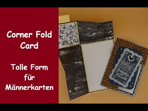 Corner fold Card - tolle Fun fold Card für Männerkarten - Stampin' Up!®