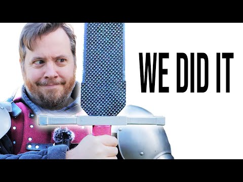 We just made a huge REAL, CARBON FIBER SWORD and it's INSANE!!