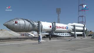 РКН «Протон-М» с КА «Спектр-РГ» установлена на стартовом комплексе