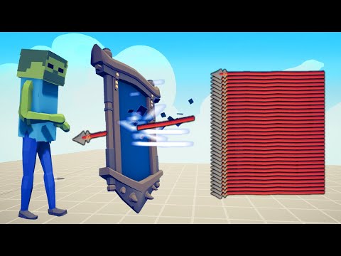 MINECRAFT ZOMBIE MIRROR SHIELD vs EVERY MULTI ARROW | TABS - Totally Accurate Battle Simulator