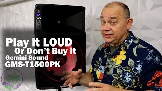 Gemini Likes to Party with the GSM-T1500PK 15 inch Rechargeable Power speaker