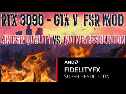 GTA V in 4K - More FPS for Free? FSR Mod