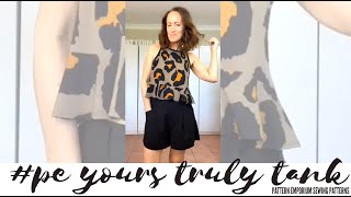 YOURS TRULY Flounce Hem Tank Pattern by Pattern Emporium