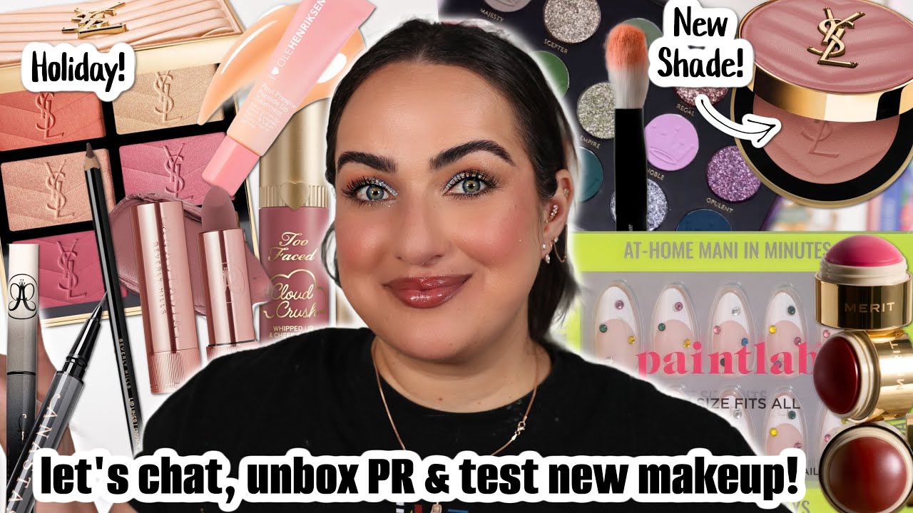 PR Unboxing, Yapping & Trying New Makeup! | So Much Newness!