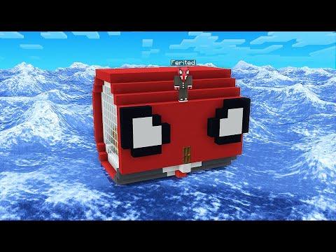 FERİTED'in EVİ DENİZİN ORTASINDA - Minecraft