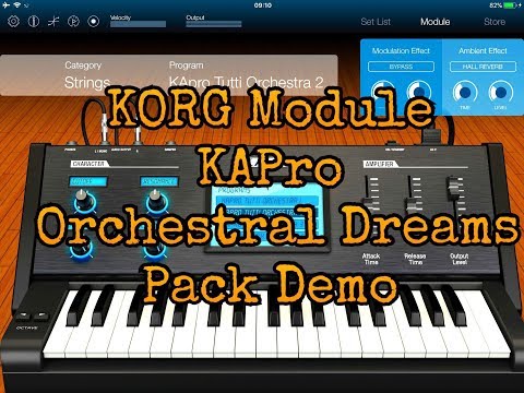 KORG Module - The KApro Orchestral Dreams Expansion Pack - Demo for the iPad