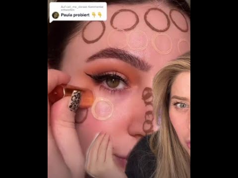 Paula tries it! Stamping on makeup 😳❤️