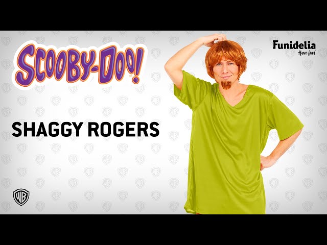 Vídeo relacionado con Funidelia Disfraz Oficial de Shaggy - Scooby Doo para hombre, Incluye camiseta, pantalón, peluca y perilla - Traje para adultos para fiestas, Carnaval y Halloween - Talla M-L