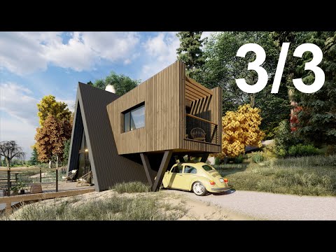 Ep.3. A-Frame Cabin by the Lake. Nowoczesny Domek Letniskowy typu Brda nad Jeziorem.