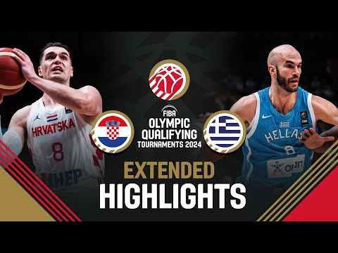 Final: Croatia 🇭🇷 vs Greece 🇬🇷 | Extended Highlights | FIBA OQT 2024 Greece