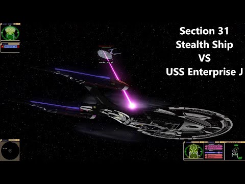 Section 31 Stealth Ship VS USS Enterprise J | Epic Battle | Star Trek Bridge Commander Battle |