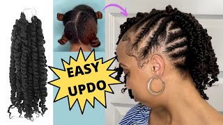 Flat Twist Updo Protective Style