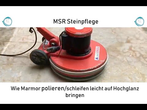 Wie Marmor polieren/schleifen leicht auf Hochglanz bringen
