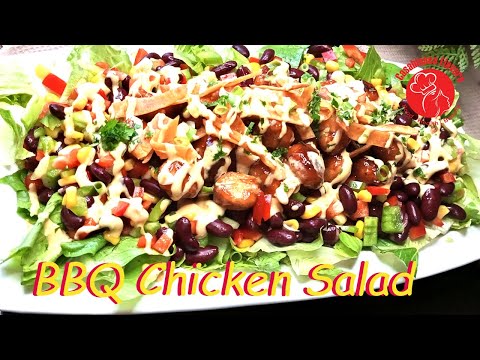how to make bbq chicken salad recipe